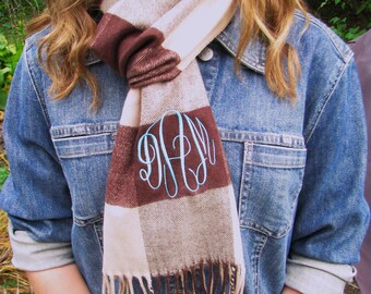 Monogram Scarf - 34 scarves to choose from - Free Shipping