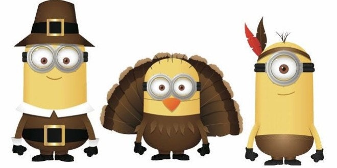 THANKSGIVING MINIONS Instant Download Digital Printable