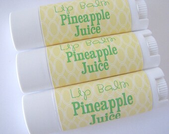 Pineapple Juice Flavor - Vegan Lip Balm - Natural Lip Butter - Bath and Beauty -Home and Living