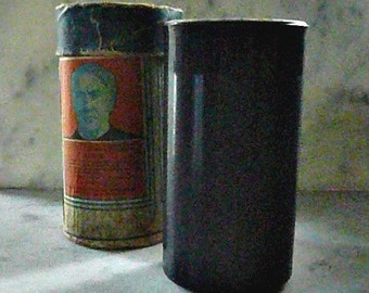 Edison Cylinder Record in Holder, Vintage, Unique Song