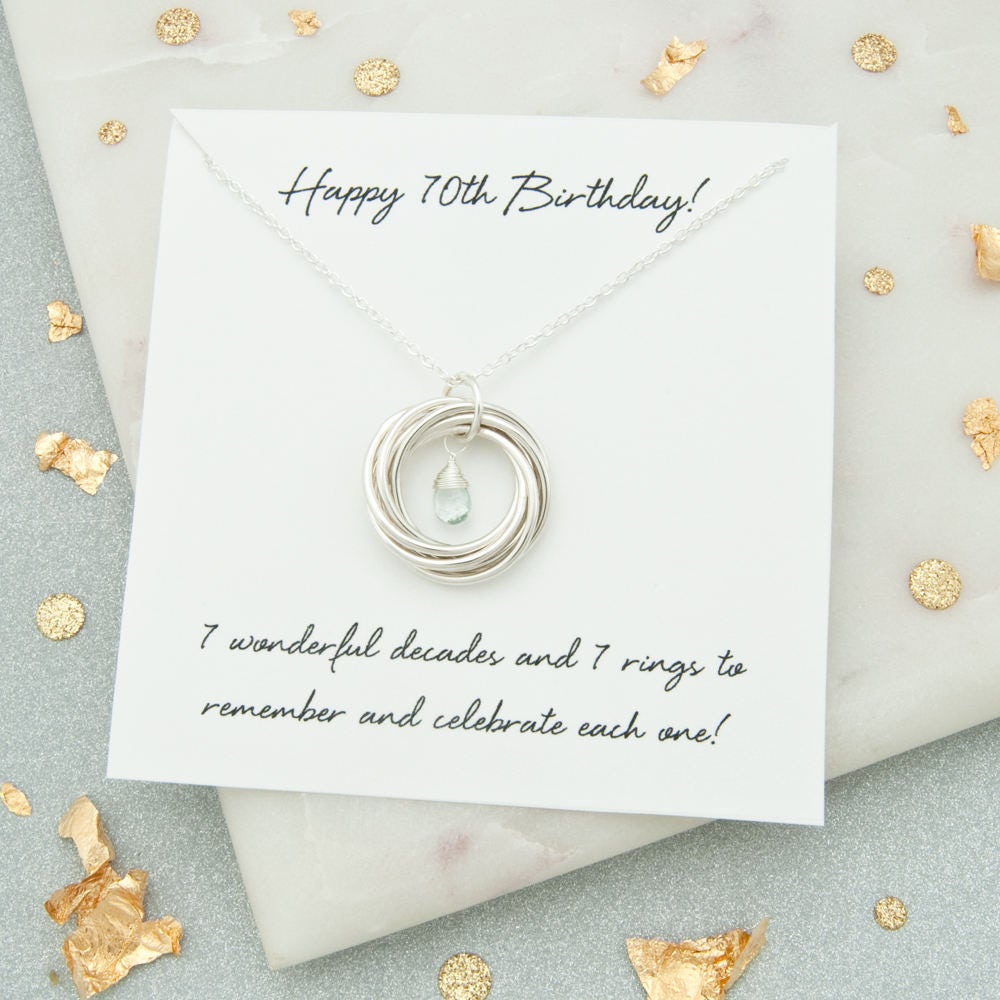 70th Birthday Gifts For Women 70th Birthday Birthstone