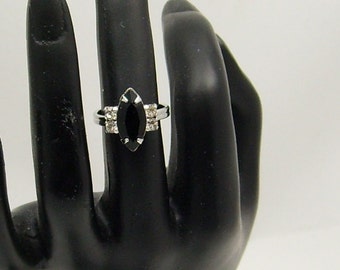 Vintage onyx ring | Etsy