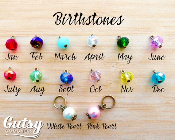 Add Birthstone Charms to Your Gutsy Goodness Necklace or