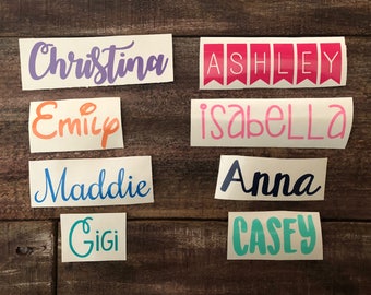 Custom Name Sticker Decal | Name Decal | Name Labels | Custom Vinyl Sticker | Custom Vinyl Decal | Personalized Sticker | Vinyl Decal