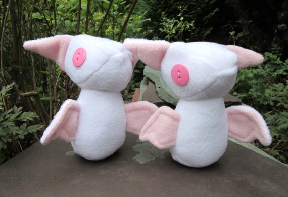 albino bat plush