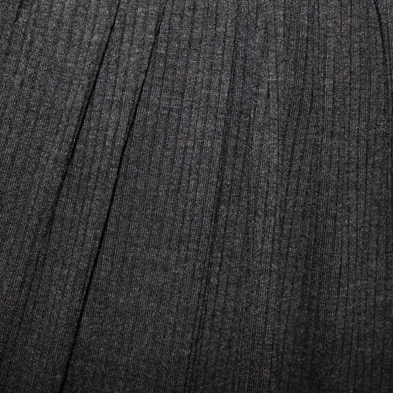 Charcoal 2 Tone Thermal Rib Knit Fabric Clothing's DIY