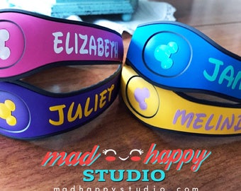 Magic Band Vinyl Decal - Names/ Monograms/ Custom Ears with Initial/ Letters