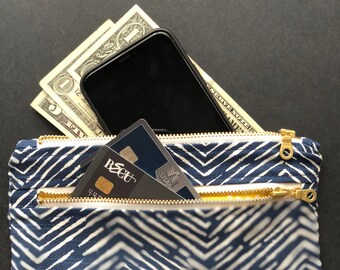 Zipper pouch - zipper bag - wallet - clutch