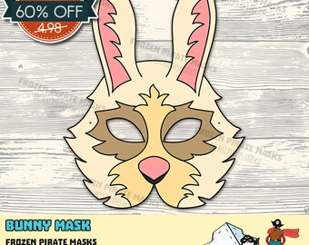 60% OFF SALE Bunny Printable Mask