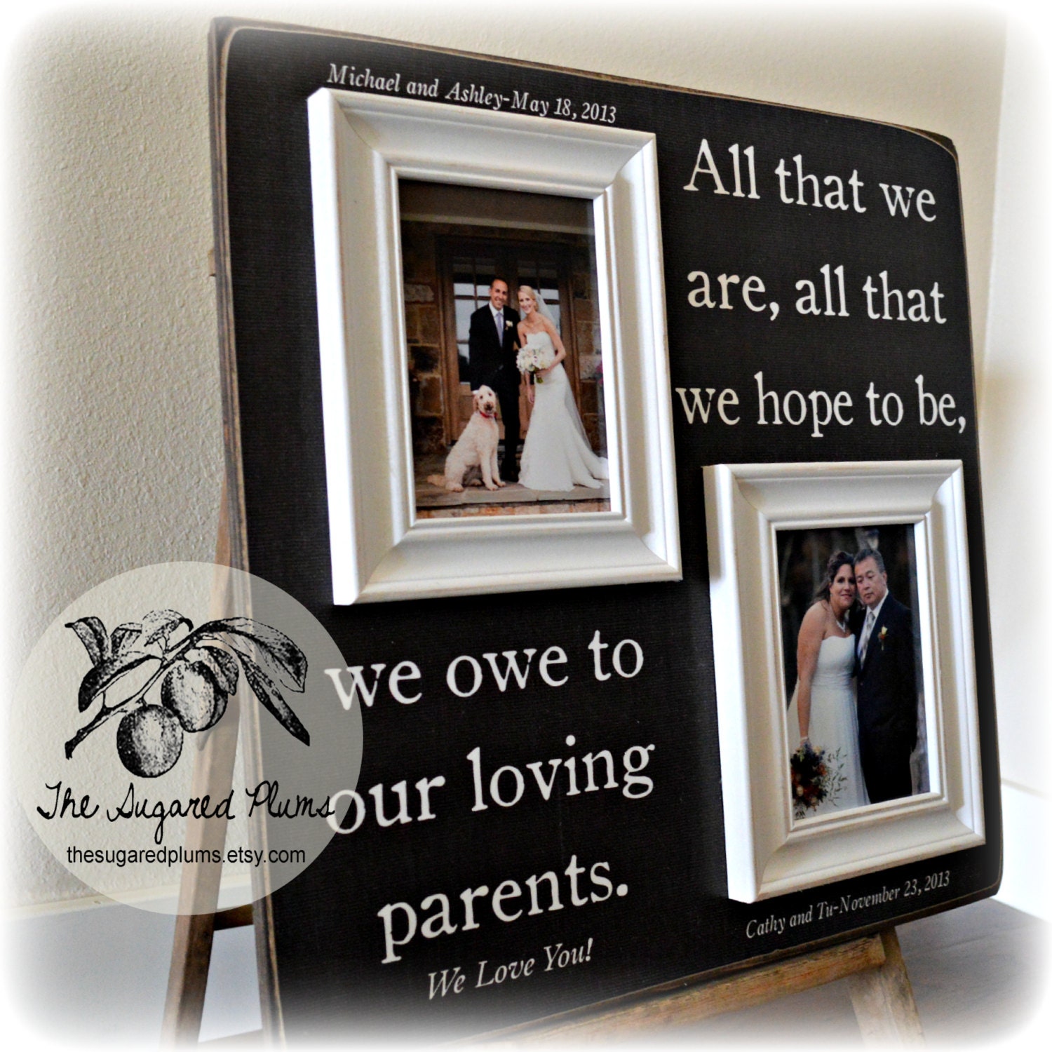 Parents Thank You Gift Parents Thank you Wedding Gift Mother