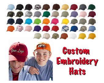 Custom Embroidery Logo on a Classic Dad Cap VC300A / Custom Hats / Embroidery Hats / Monogram Hats