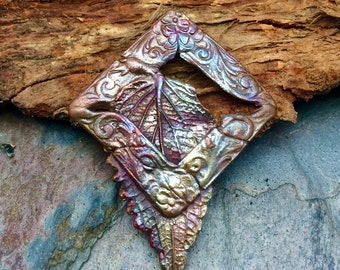 Artisan CopperPrecious Metal Clay Pendant