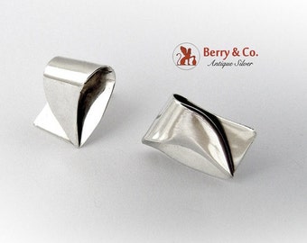 SaLe! sALe! Modernist earrings Sterling Silver
