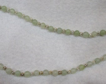 Sterling Silver and Jade Necklace