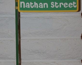 Sesame Street Birthday Party Lampost Sign CUSTOMIZE for your Child