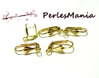 Earrings fan gold for jewelry making