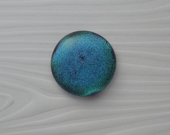 Dichroic Fused Glass Cabochon - Gem Stone - Cabochon Cab - Bead Supply- Glass Bead - Wire - Jewelry Making - Stained Glass 5628