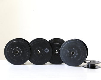Set of vintage film reels/vintage film spools/ photographic props/ quirky industrial decor/ masculine gift for him/ SET of 5