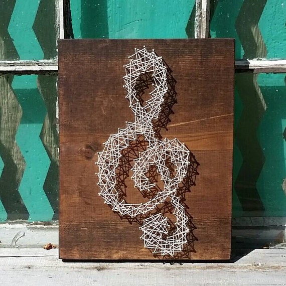 String Art Music Note String Art Treble Clef Nail Art Music