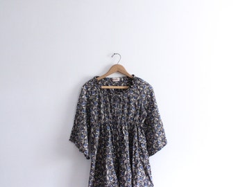 Vintage 70s Indian Paisley Tunic Top