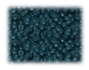 6/0 Forest Green Metallic Glass Seed Beads, 1 oz. bag