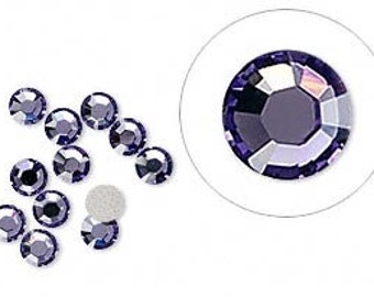 Tanzanite Swarovski Crystal Flat Back Non hotfix
