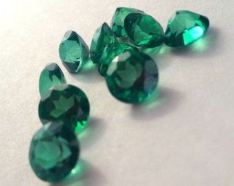 Genuine AAA Brazil Green Topaz Brilliant Cut Semiprecious Gemstone