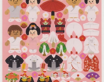 Japanese Stickers - Wedding Stickers - Kisekae Stickers - Reference C670-73