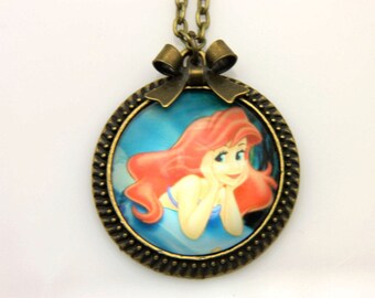 Ariel Necklace, little mermaid Necklace, Ariel jewelry, little mermaid jewelry, 2525C