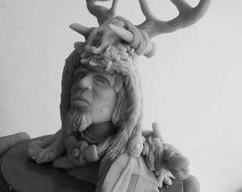 Handmade resin figure by A.Z.Clavell