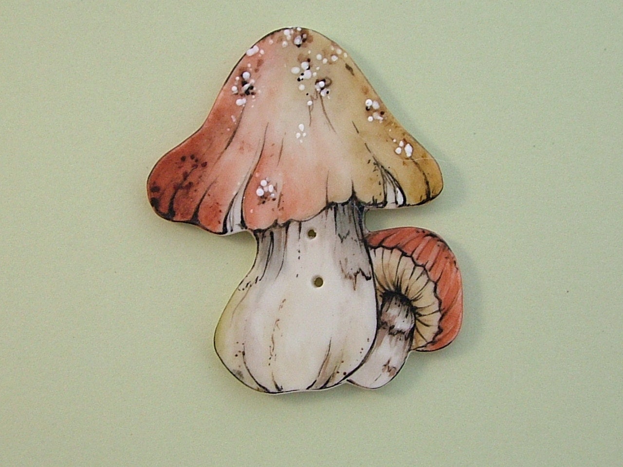 Mushroom Button from goldsealproducts on Etsy Studio