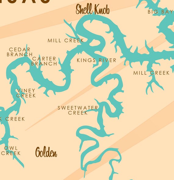 table rock lake map with mile markers | Brokeasshome.com