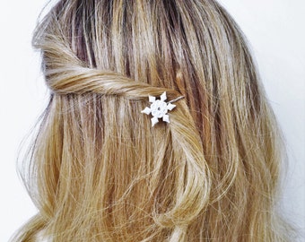 Snowflake Hair Pick, Snowflake Hair Pin Bobby pin