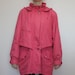 Women's Vintage Hipster Jacket Pink Jacket Pink Coat Vintage Windbreaker Womens Windbreaker Jacket Zipper Jacket Two Pockets Oversized
