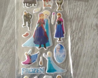 1 embroidery sheet decal elsa anna frozen