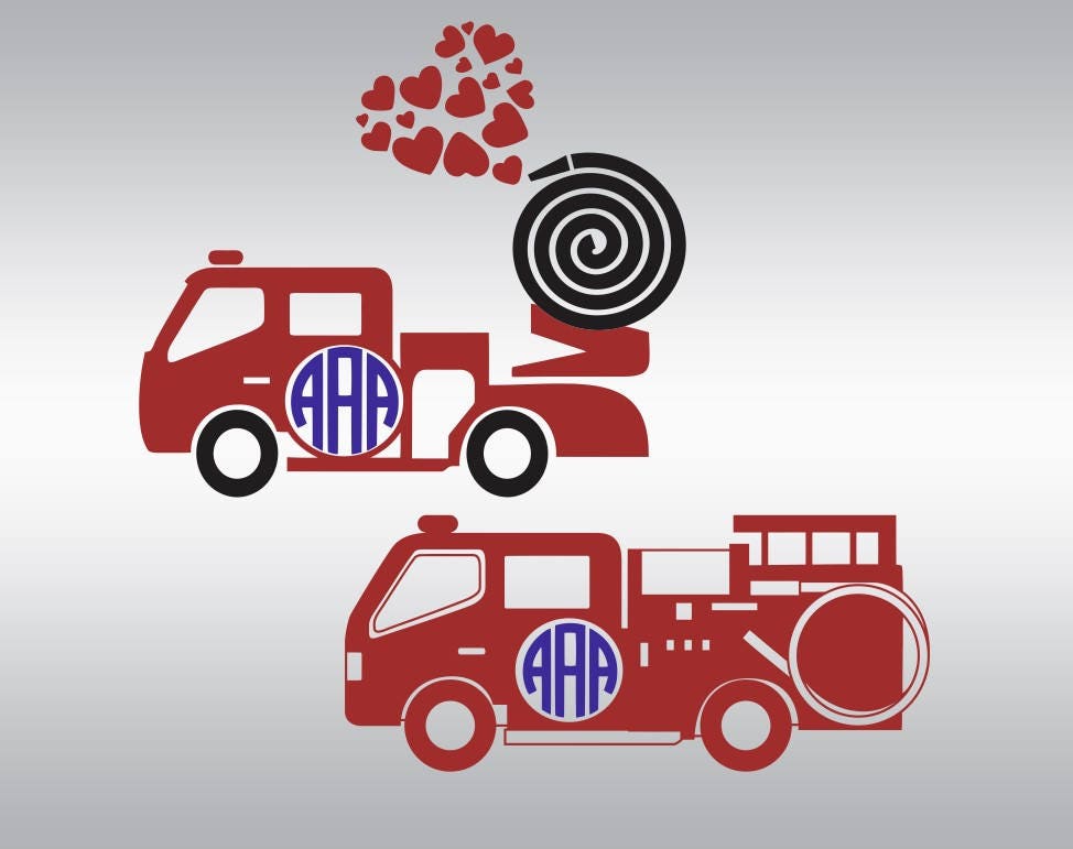 Download Fire truck svg Firefighter svg Boy svg Valentine svg