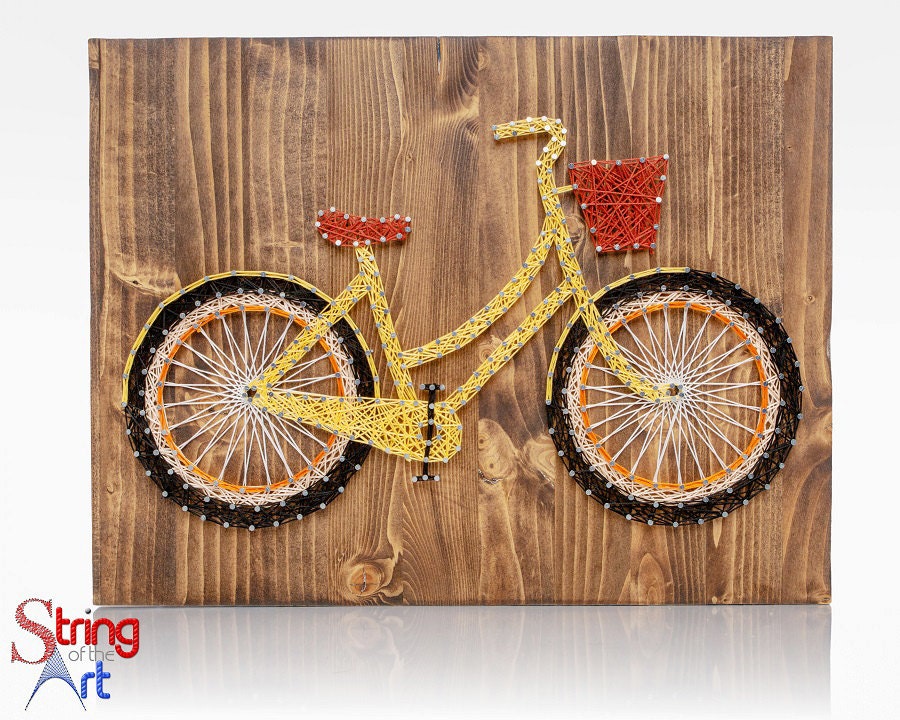 String Art DIY Kit String Art Bicycle Bike Decor Crafts