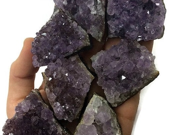 Raw Amethyst Crystal Cluster- Rough Amethyst Stone- Amethyst Geode- Raw Stone- Meditation Stone- Purple Amethyst Cluster