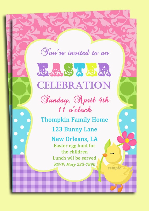 Easter Invitation Template Free 9