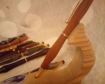 Iroko pen//hand turned pen//slimline pen