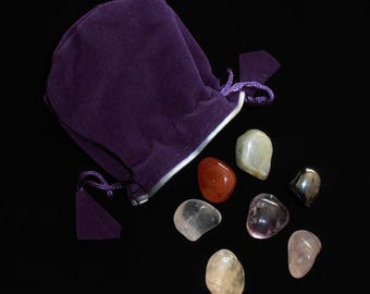 7 Chakra Basic Stones Kit "no-frills" 7 Chakra Stones Healing Kit