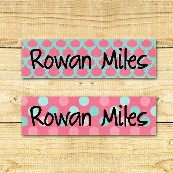Items similar to 80 Custom Iron on Clothing Labels Personalized Iron on Clothes Tags Daycare ...