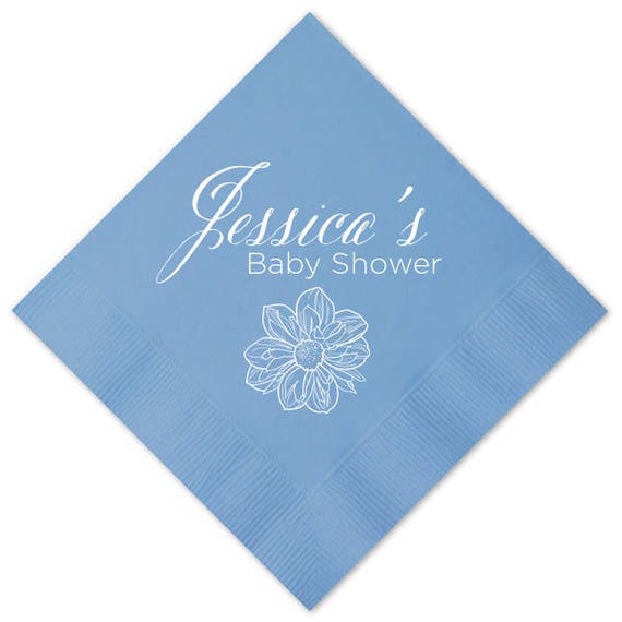 Personalized Baby Shower Napkins Custom Baby Shower Napkins