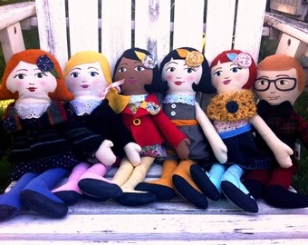 Handmade Cloth Doll, Customizable