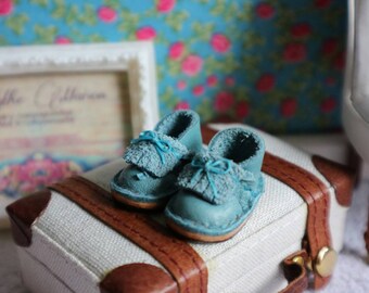 Leather Fringe shoes for Blythe