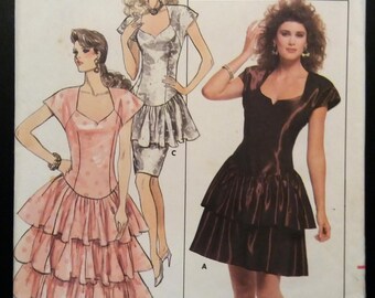 Butterick 5924 Evening Dress Kathryn Conover Design Size 12 14 16 Uncut Complete