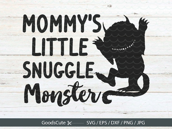Download Mommy's Little Snuggle Monster SVG Baby Onesie SVG Newborn