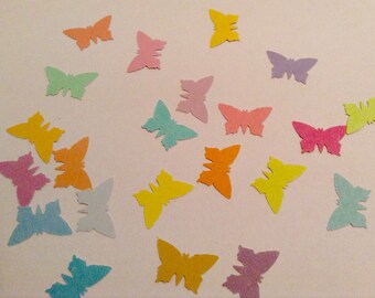 Butterfly confetti, butterfly punches, rainbow butterflies, pastel, wedding confetti, baby shower, table decor, girls birthday
