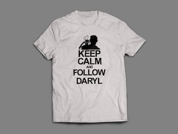 The Walking Dead "Keep Calm and Follow Daryl" Shirt S-4XL and Long Sleeve Available TWD