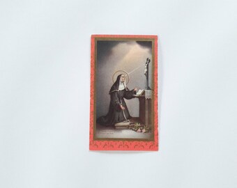 Saint Rita of Cascia Holy Card Prayer Card Missal Bookmark